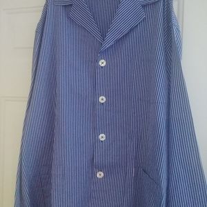 Neiman Marcus Pajamas XL blue and white stripes.